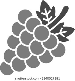 Icono vectorial de uvas. Se puede usar para imprimir, móviles y aplicaciones web.