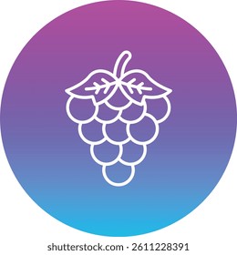 Grapes vector icon. Can be used for printing, mobile and web applications.