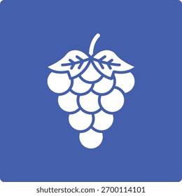 Icono de Vector de uvas. Se puede utilizar para aplicaciones de impresión, móviles y de Web.