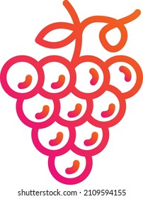 Grapes Vector Icon Design Illustration