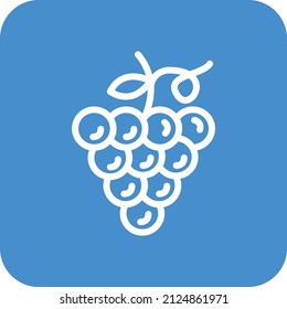 Ilustración de diseño de iconos vectores de uvas