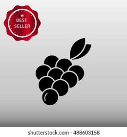 Grapes Vector Icon Illustration