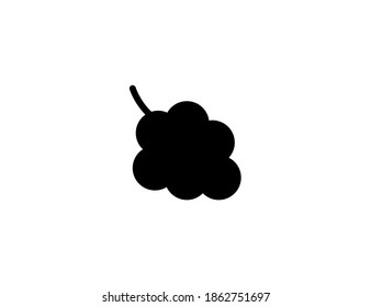 Icono vectorial de uvas. Ilustración de uvas aisladas