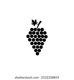 Icono de Vector de uvas Ilustración de stock.