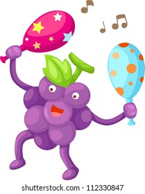 grapes vector illustration