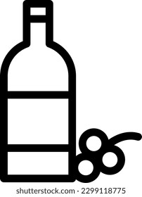 grapes Vector illustration on a transparent background. Premium quality symmbols. Thin line vector icons for concept and graphic design.