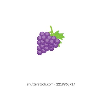 Grapes vector isolated icon. Grapes emoji illustration. Grapes vector isolated emoticon