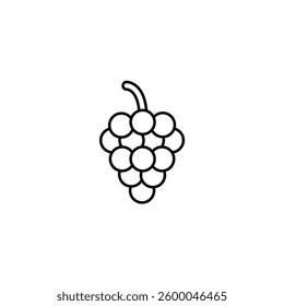 Grapes vector line icon icons design