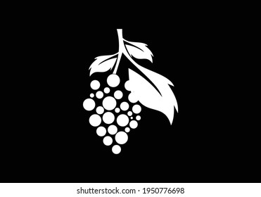 Grapes Vector Logo Icon template isolated.
Nature Grapes Line Logotype