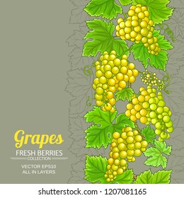 grapes vector pattern