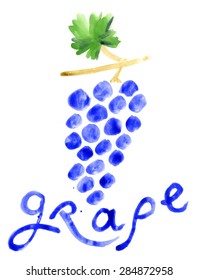 grapes - watercolor