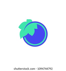 Grapes Wine Circle Logo