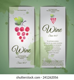 Grapes or Wine concept design. Corporate identity