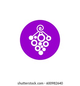 Grapes Wine Logo.