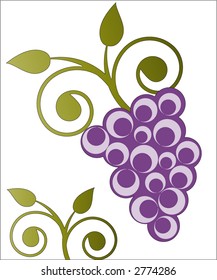 grapes (yummy) vector