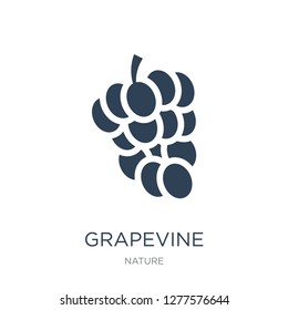 grapevine icon vector on white background, grapevine trendy filled icons from Nature collection, grapevine vector illustration