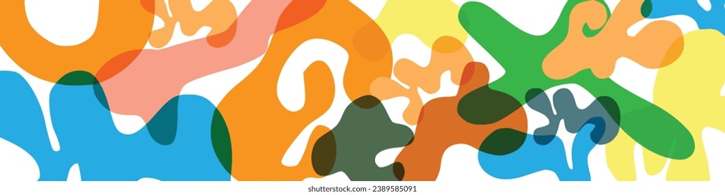 Gráfica de fondo abstracto. Dibujaron a mano varias formas y objetos de garabatos. Ilustraciones contemporáneas de moda de Vector. Cada fondo está aislado.
