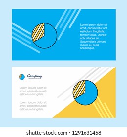 Graph abstract corporate business banner template, horizontal advertising business banner.