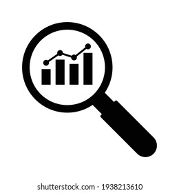 graph analysis business icon vector - Shutterstock ID 1938213610
