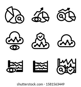 graph analysis icon isolated sign symbol vector illustration - Collection of high quality black style vector icons
