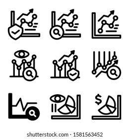 graph analysis icon isolated sign symbol vector illustration - Collection of high quality black style vector icons
