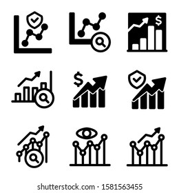 graph analysis icon isolated sign symbol vector illustration - Collection of high quality black style vector icons
