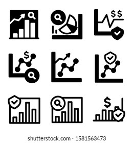 graph analysis icon isolated sign symbol vector illustration - Collection of high quality black style vector icons
