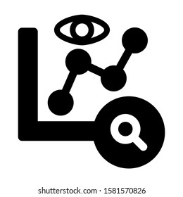 graph analysis icon isolated sign symbol vector illustration - high quality black style vector icons
