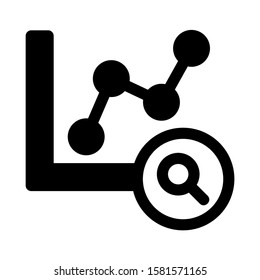graph analysis icon isolated sign symbol vector illustration - high quality black style vector icons
