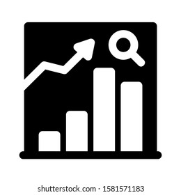 graph analysis icon isolated sign symbol vector illustration - high quality black style vector icons
