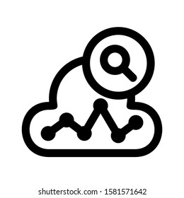graph analysis icon isolated sign symbol vector illustration - high quality black style vector icons
