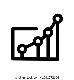 graph analysis icon isolated sign symbol vector illustration - high quality black style vector icons
