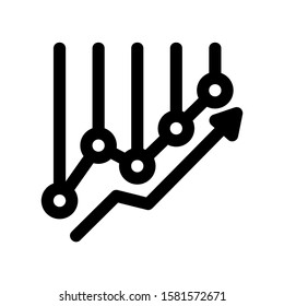 graph analysis icon isolated sign symbol vector illustration - high quality black style vector icons
