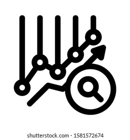 graph analysis icon isolated sign symbol vector illustration - high quality black style vector icons
