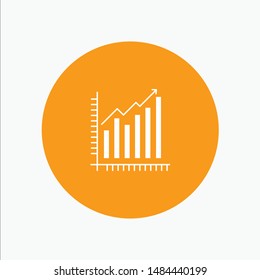 Graph, Analytics, Business, Diagram, Marketing, Statistics, Trends. Vector Icon Template background