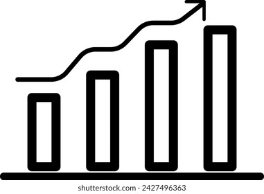 graph with arrow, chart with arrow, Growth Diagram and Bar Chart