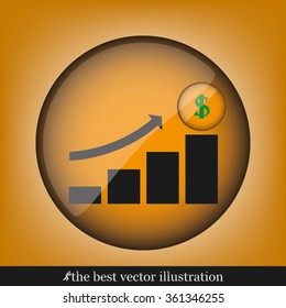 graph arrow money
