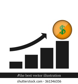 graph arrow money