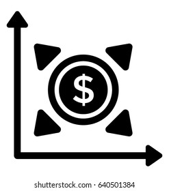 Graph Arrows Vector Icon