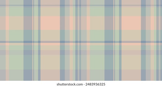 Graph background check tartan, perfection vector texture textile. Crease seamless plaid pattern fabric in pastel and light colors palette.