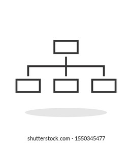 Graph bar icon in flat style. Analytics symbol for your web site design, logo, app, UI Vector EPS 10.