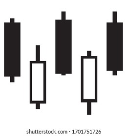 Graph bar icon in flat style. Analytics symbol for your web site design, logo, app, UI
