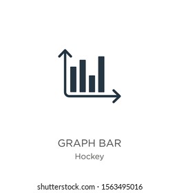 Graph bar icon vector. Trendy flat graph bar icon from hockey collection isolated on white background. Vector illustration can be used for web and mobile graphic design, logo, eps10