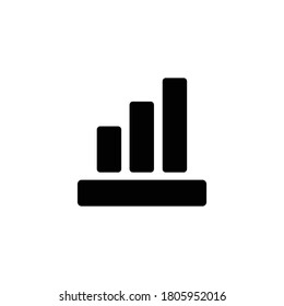 Graph Bars Symbol, Wirtschaftssymbol.