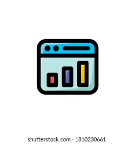 Graph Bars Icon, Economy Symbol