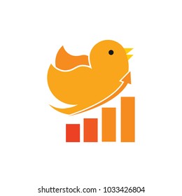 Graph Bird Logo Icon Design