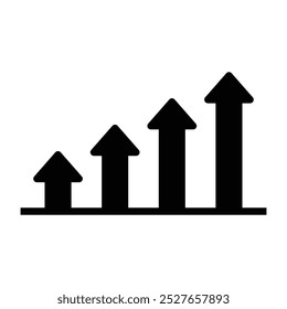 graph black icon. vector illustration.