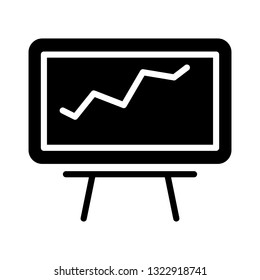 graph board glyph icon 