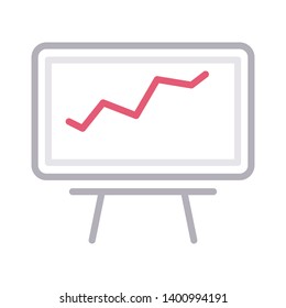 graph board vector color line icon