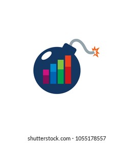 Graph Bomb logo Icon Design